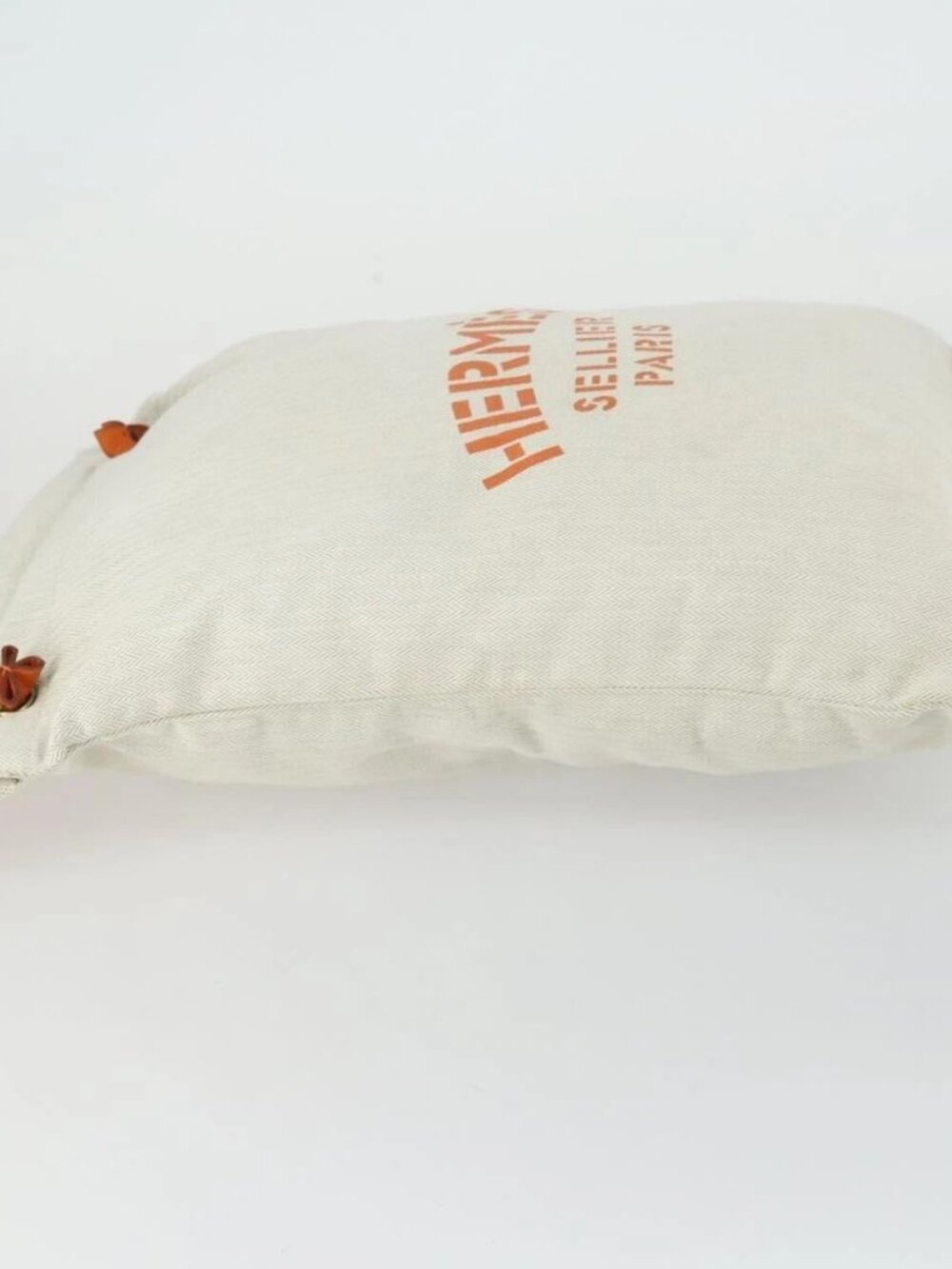 HERMES Aline PM Shoulder Bag Cotton Beige Gold Auth 161728 - Picture 6 of 16